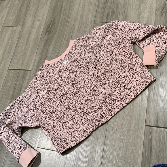 adidas Her Studio London Trefoil French Terry Animal Print Sweatshirt Size M - Picture 16 of 16